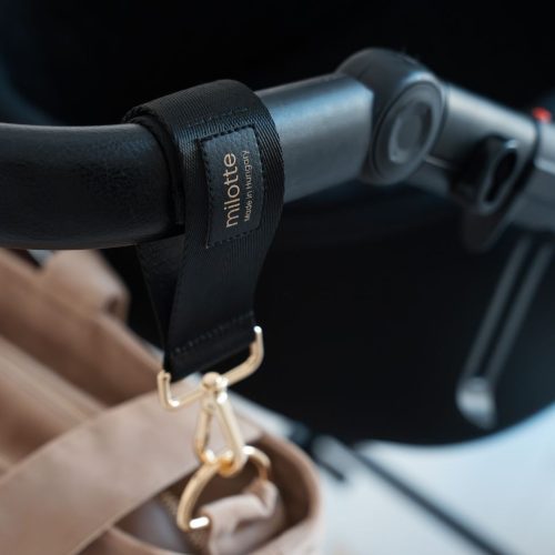 Milotte babakocsi csat - fekete (2 db)