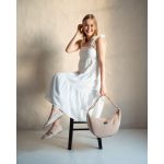 Milotte Crossbody válltáska - bézs bársony