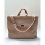 Milotte mommy bag- bézs bársony