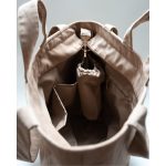 Milotte mommy bag- bézs bársony