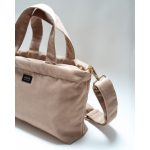 Milotte mini mommy bag- bézs bársony