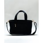 Milotte mini mommy bag- fekete bársony