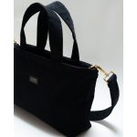 Milotte mini mommy bag- fekete bársony