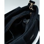 Milotte mini mommy bag- fekete bársony