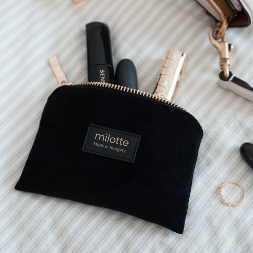 Milotte mini neszeszer - fekete bársony