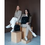 Milotte nagy hátizsák - fekete bársony