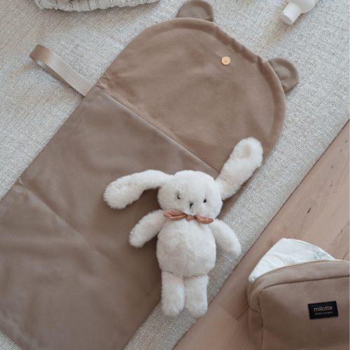 Milotte pelenkázólap - bézs bársony